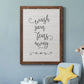 Wash Fears - Barnwood Framed Canvas Print