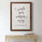 Wash Worries - Barnwood Framed Canvas Print
