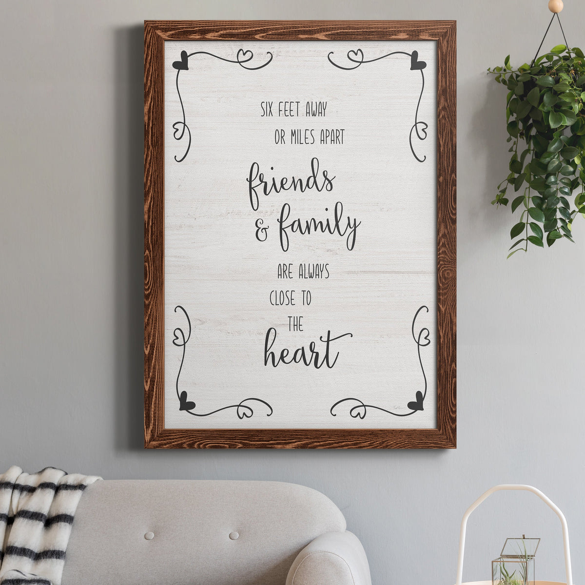 Six Feet - Barnwood Framed Canvas Print