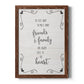 Six Feet - Barnwood Framed Canvas Print