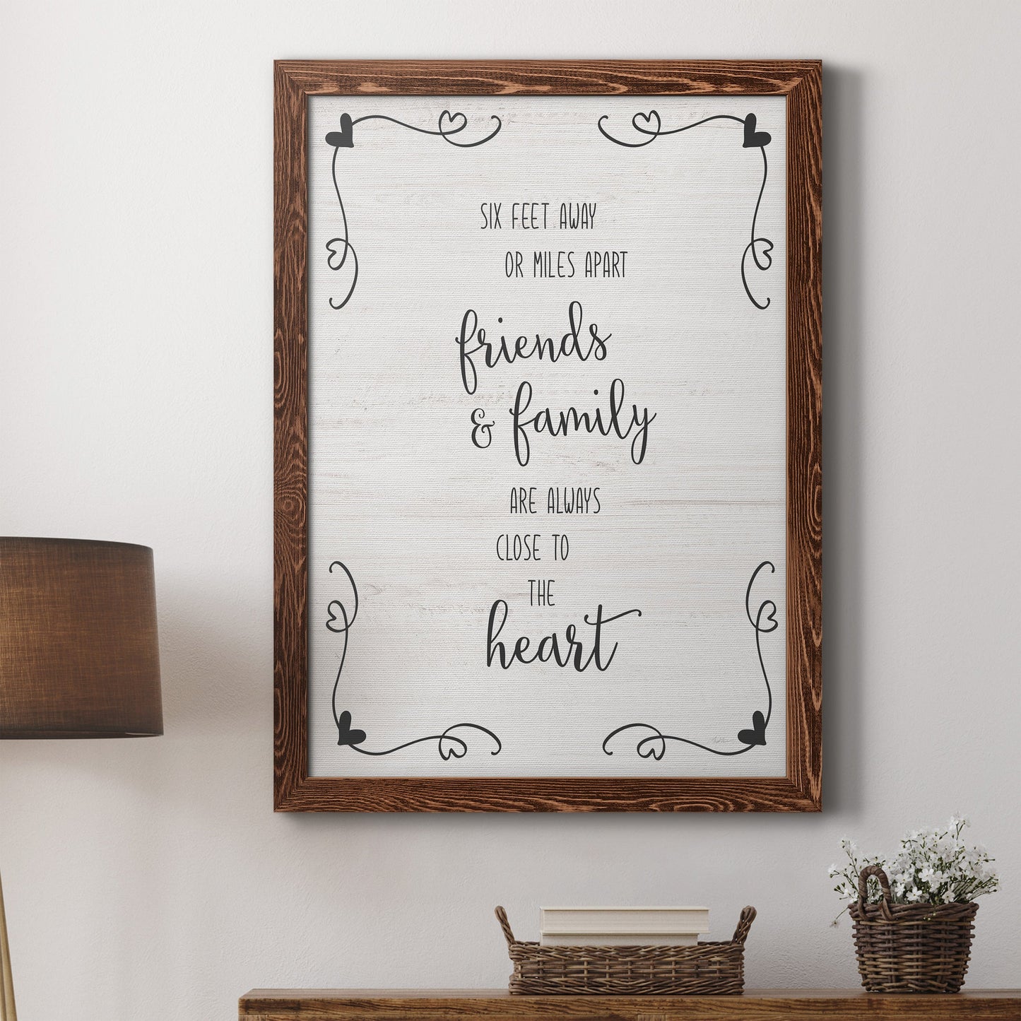 Six Feet - Barnwood Framed Canvas Print
