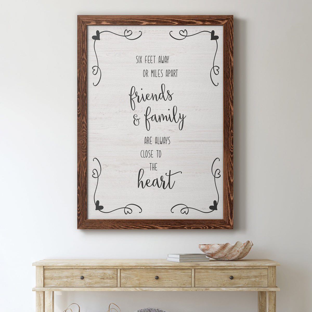 Six Feet - Barnwood Framed Canvas Print