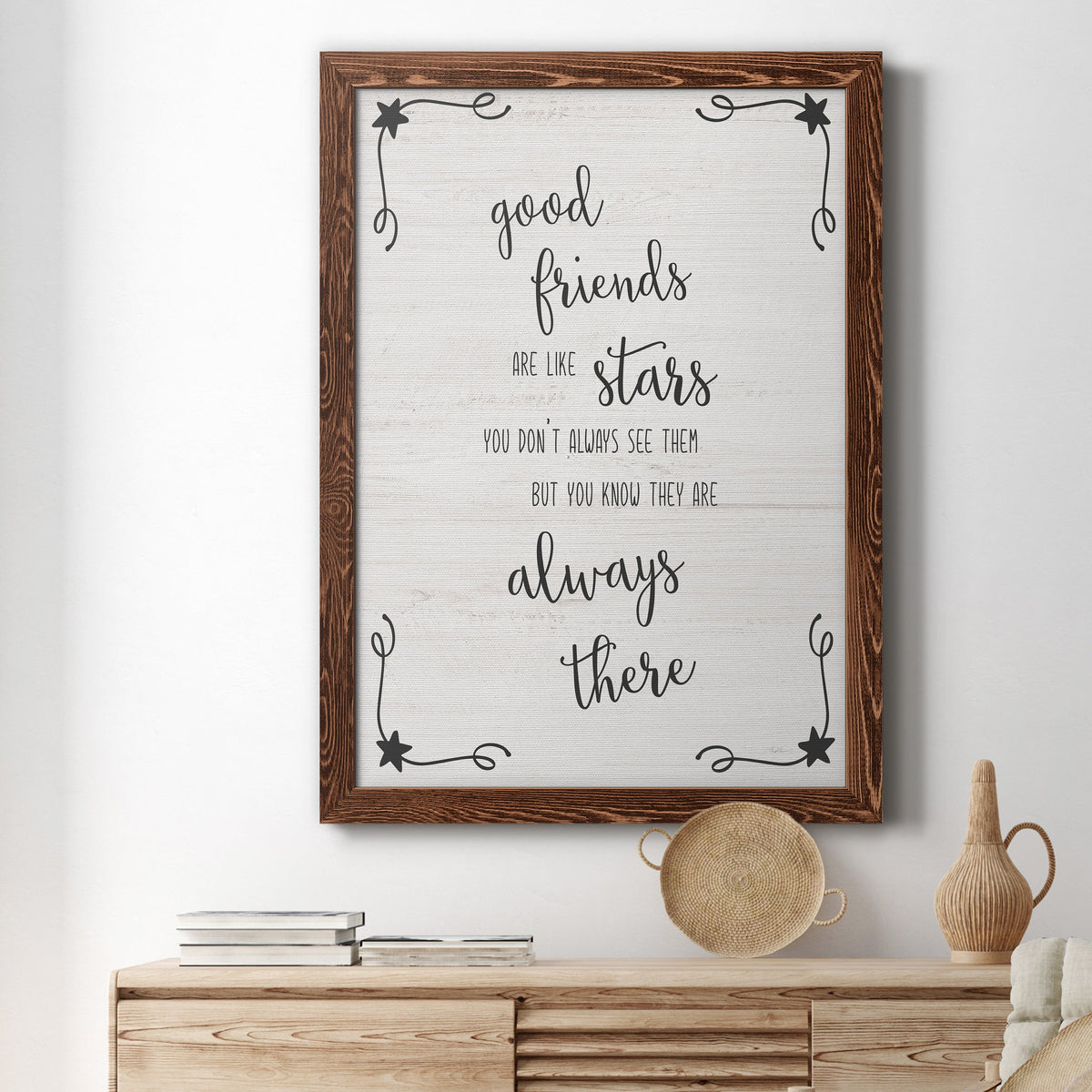 Always There - Barnwood Framed Canvas Print