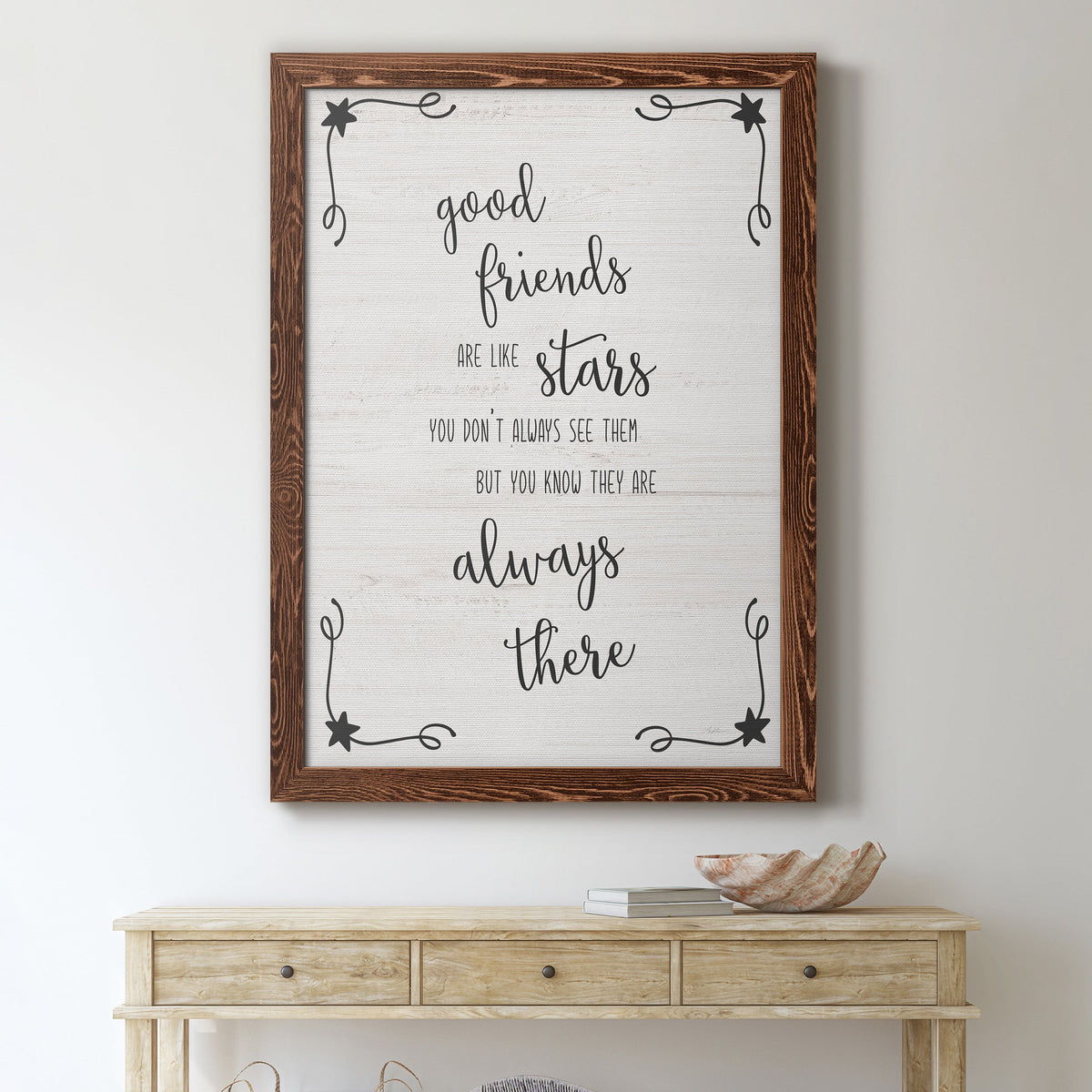 Always There - Barnwood Framed Canvas Print
