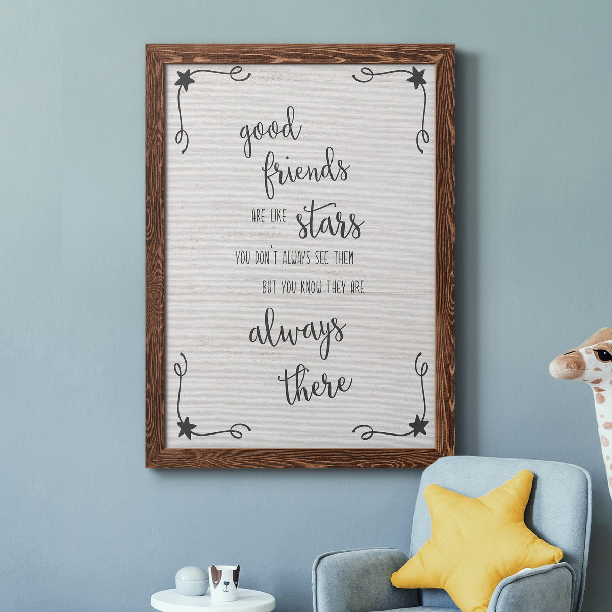 Always There - Barnwood Framed Canvas Print