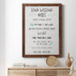 Stay Safe Rules - Barnwood Framed Canvas Print