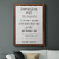 Stay Safe Rules - Barnwood Framed Canvas Print