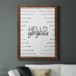 Hello Gorgeous - Barnwood Framed Canvas Print