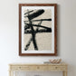 Lines Crossed III - Barnwood Framed Canvas Print