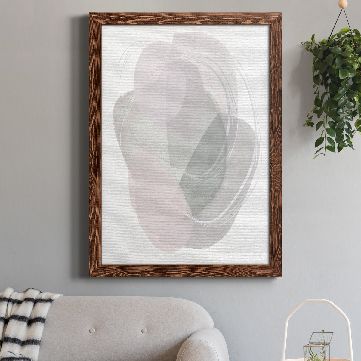 River Jewels II - Barnwood Framed Canvas Print