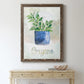 Potted Oregano - Barnwood Framed Canvas Print