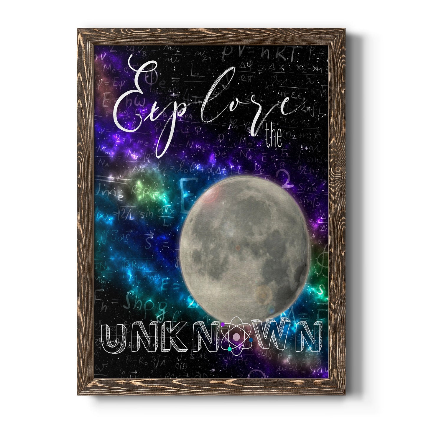 Explore - Barnwood Framed Canvas Print