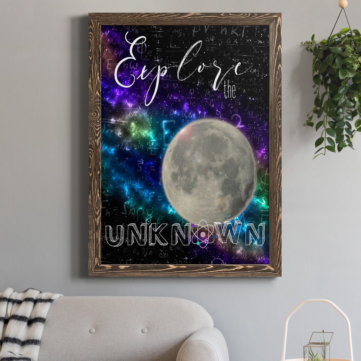 Explore - Barnwood Framed Canvas Print