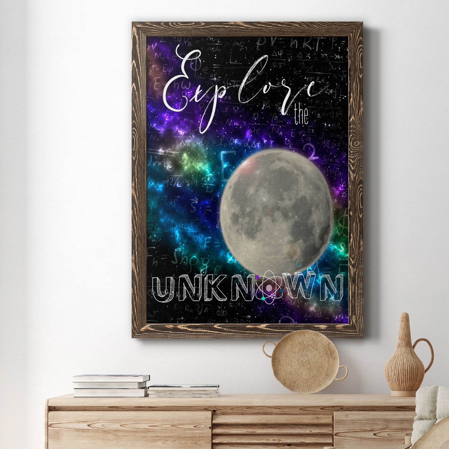 Explore - Barnwood Framed Canvas Print