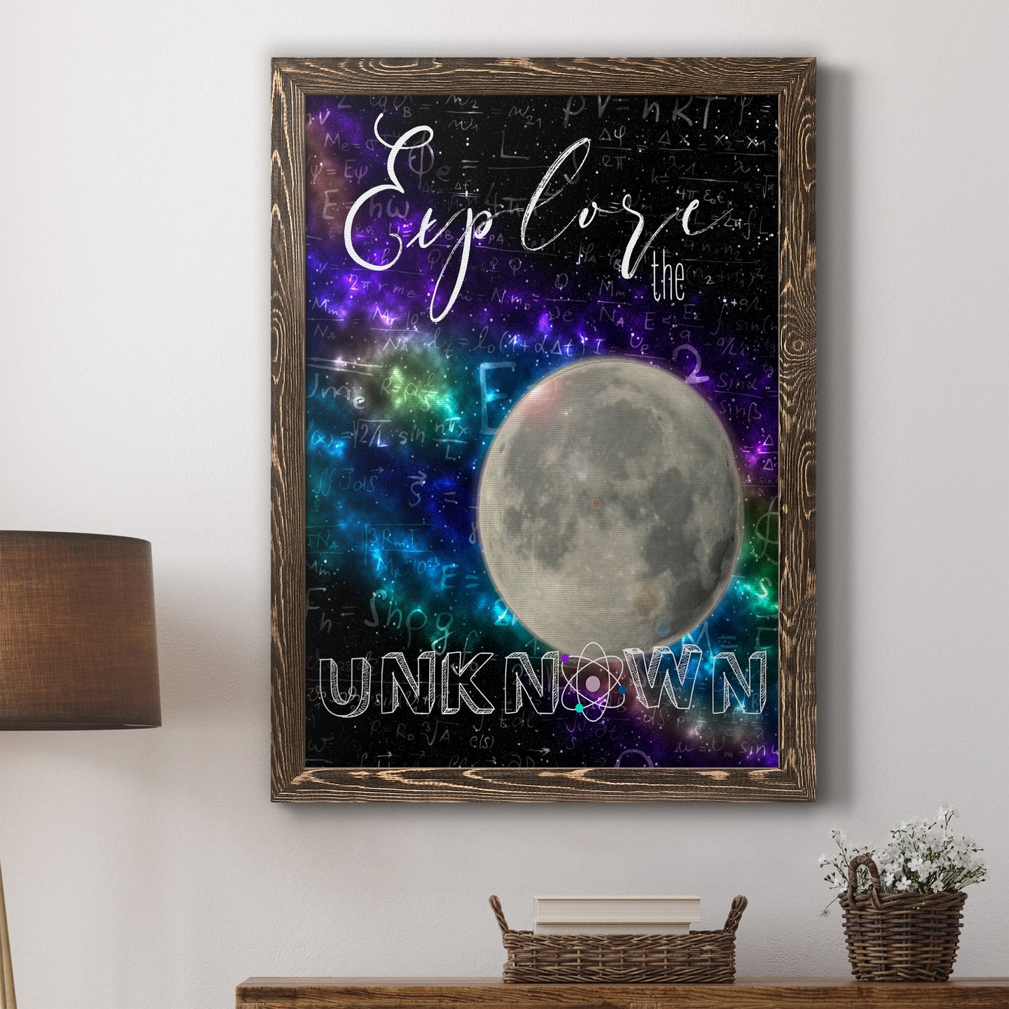 Explore - Barnwood Framed Canvas Print