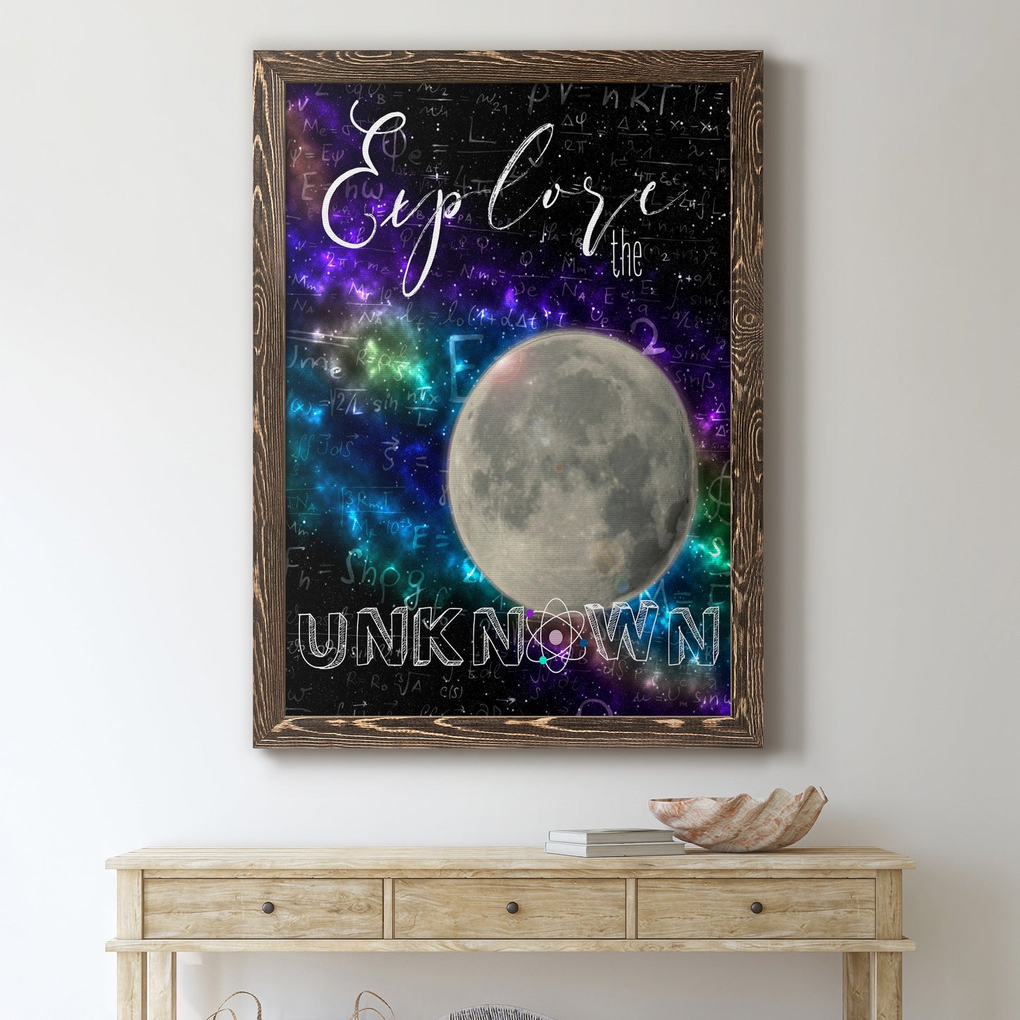 Explore - Barnwood Framed Canvas Print