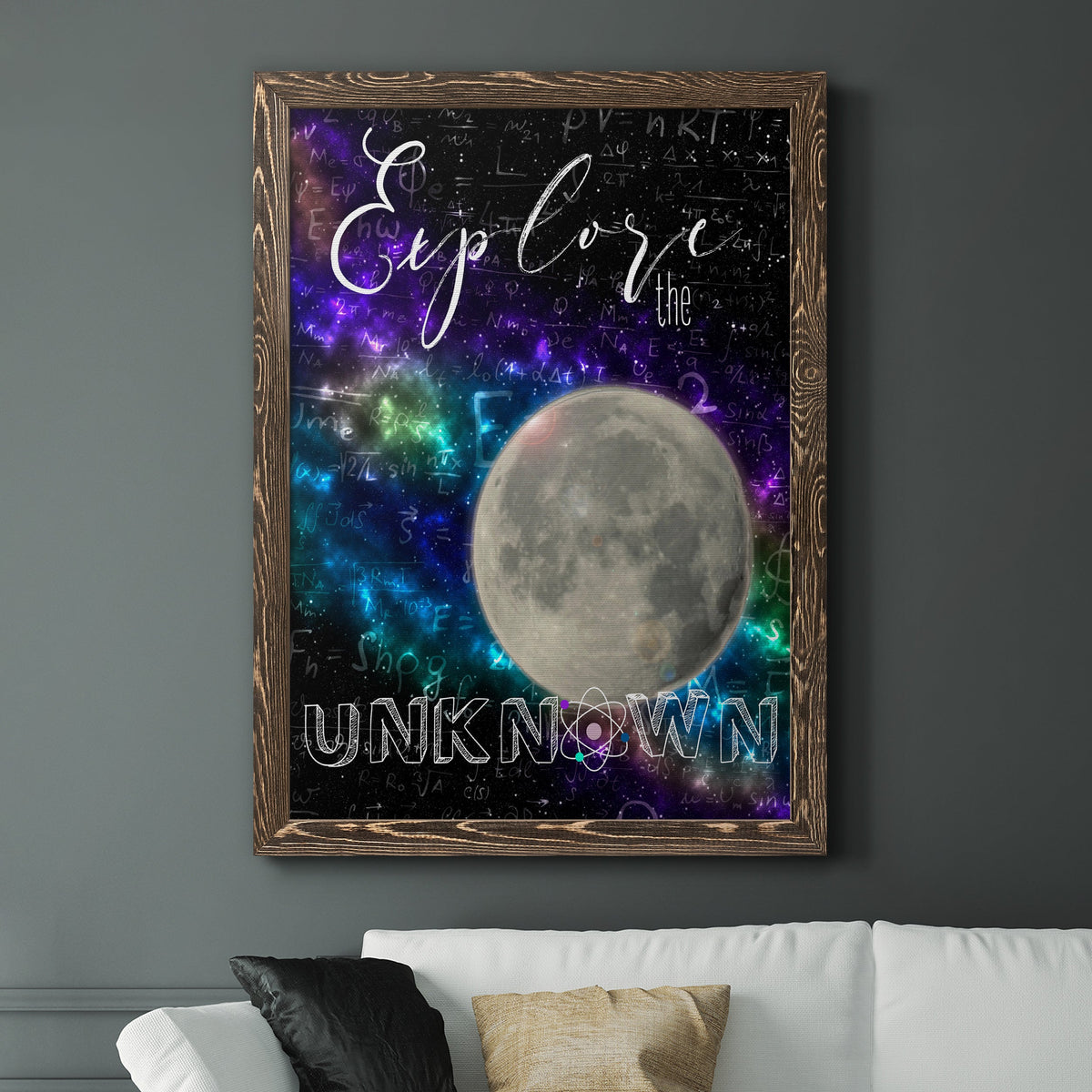 Explore - Barnwood Framed Canvas Print