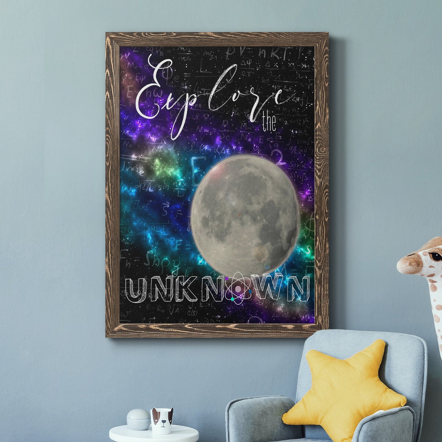Explore - Barnwood Framed Canvas Print