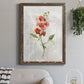 Linen Sweet Pea - Barnwood Framed Canvas Print