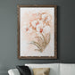 White and Coral Orchid II - Barnwood Framed Canvas Print