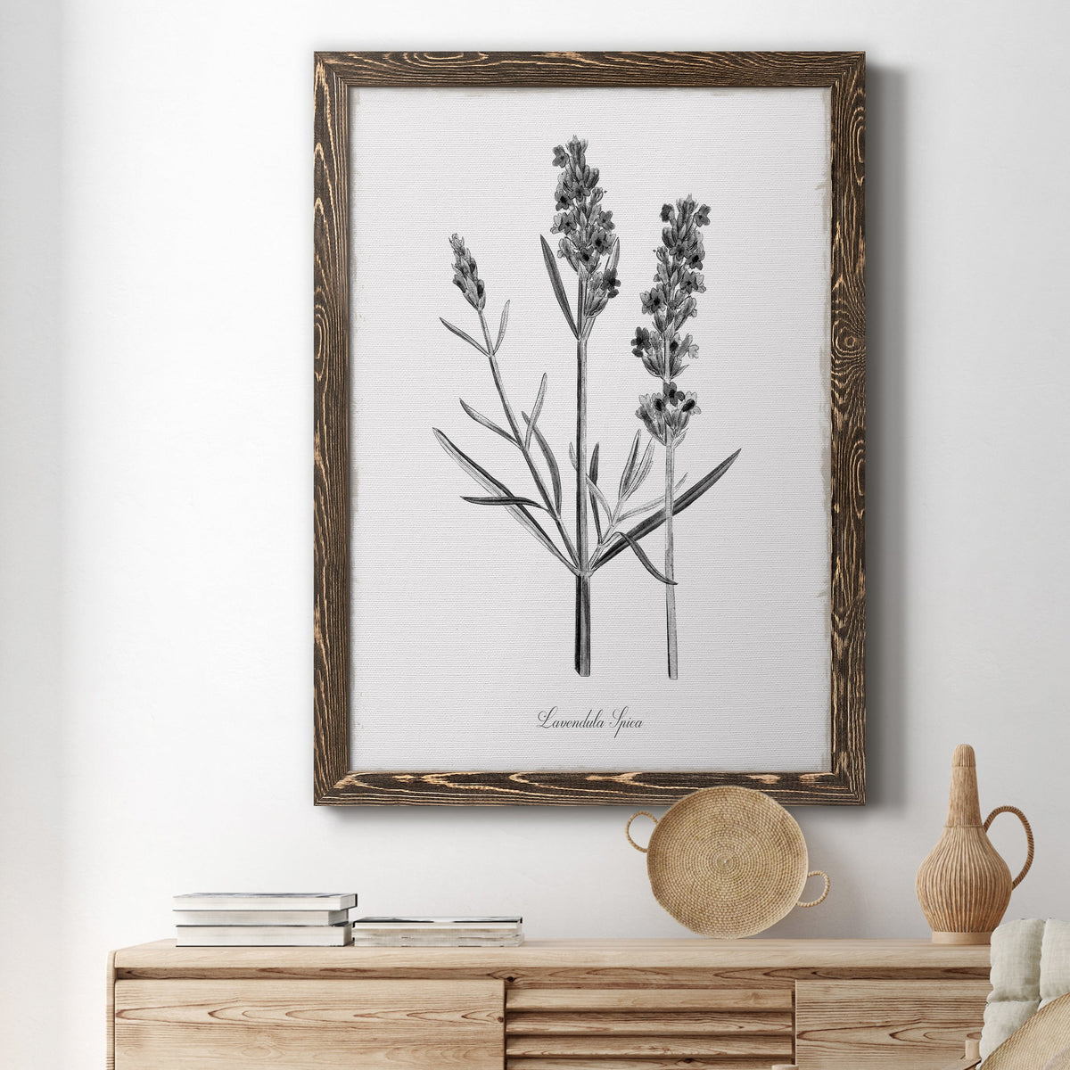 Simply Lavender - Barnwood Framed Canvas Print