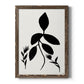 Silhouette Garden I - Barnwood Framed Canvas Print