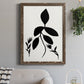 Silhouette Garden I - Barnwood Framed Canvas Print
