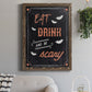 Be Scary - Barnwood Framed Canvas Print