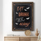 Be Scary - Barnwood Framed Canvas Print