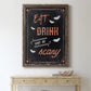 Be Scary - Barnwood Framed Canvas Print