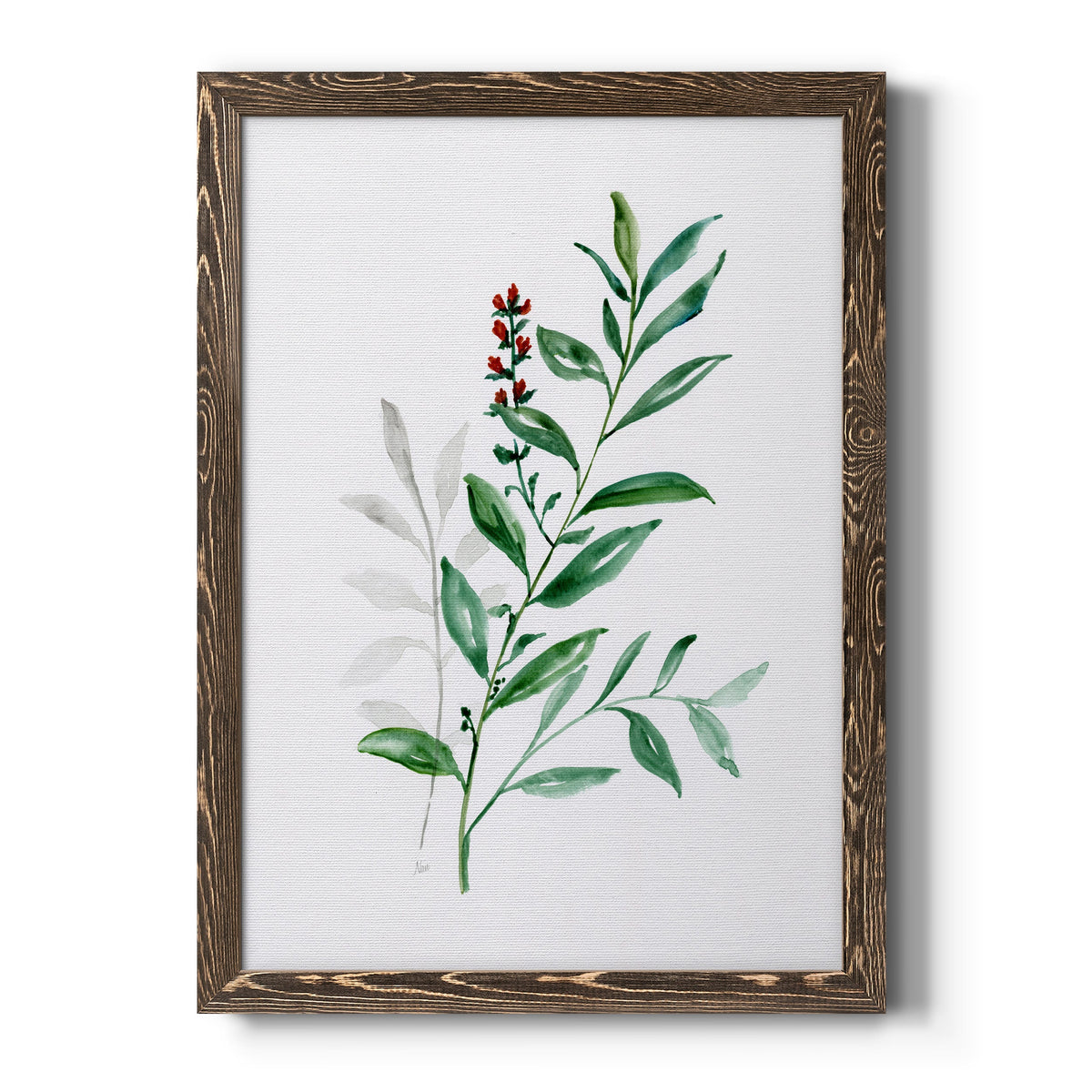 Freshly Picked III - Barnwood Framed Canvas Print