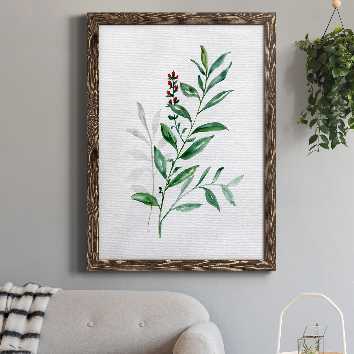Freshly Picked III - Barnwood Framed Canvas Print