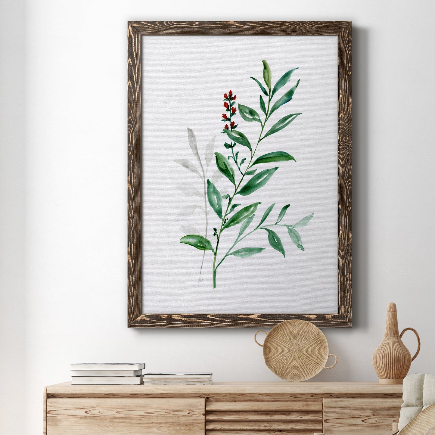 Freshly Picked III - Barnwood Framed Canvas Print