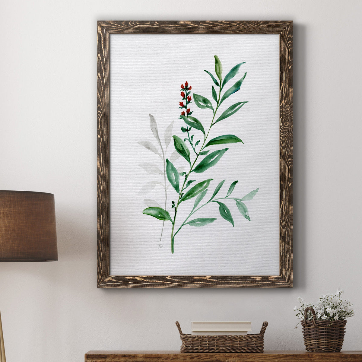 Freshly Picked III - Barnwood Framed Canvas Print