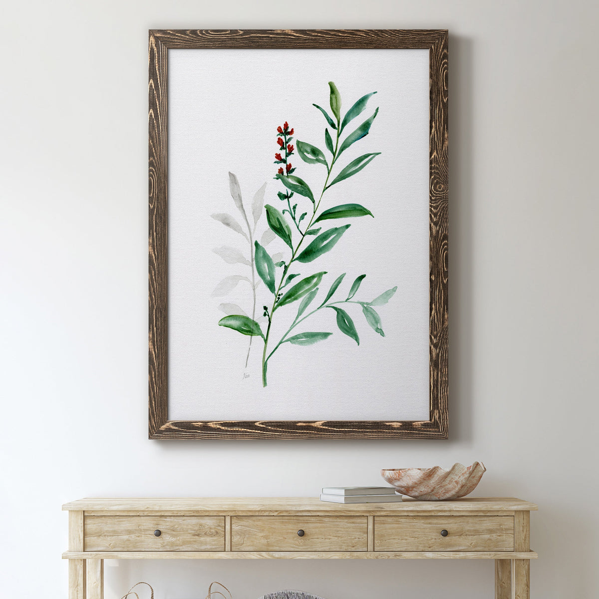 Freshly Picked III - Barnwood Framed Canvas Print