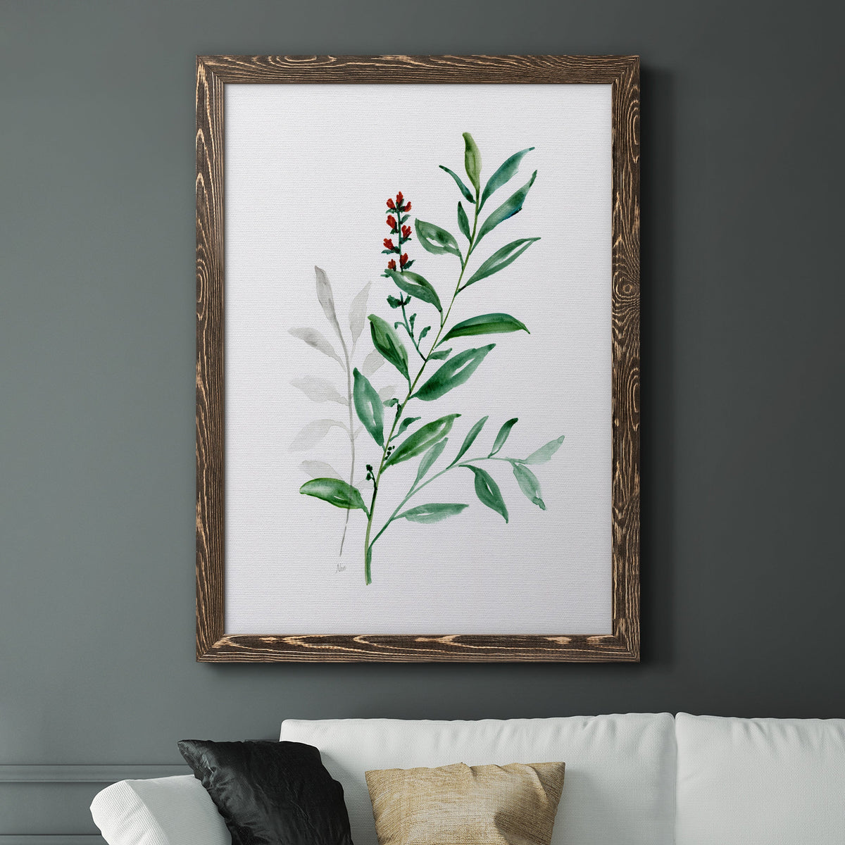Freshly Picked III - Barnwood Framed Canvas Print