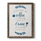 Coffee & Wine - Barnwood Framed Canvas Print