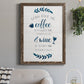 Coffee & Wine - Barnwood Framed Canvas Print