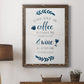 Coffee & Wine - Barnwood Framed Canvas Print