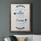 Coffee & Wine - Barnwood Framed Canvas Print