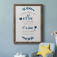 Coffee & Wine - Barnwood Framed Canvas Print