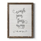 Wash Fears - Barnwood Framed Canvas Print