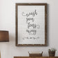 Wash Fears - Barnwood Framed Canvas Print