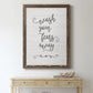 Wash Fears - Barnwood Framed Canvas Print