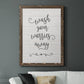 Wash Worries - Barnwood Framed Canvas Print