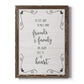 Six Feet - Barnwood Framed Canvas Print