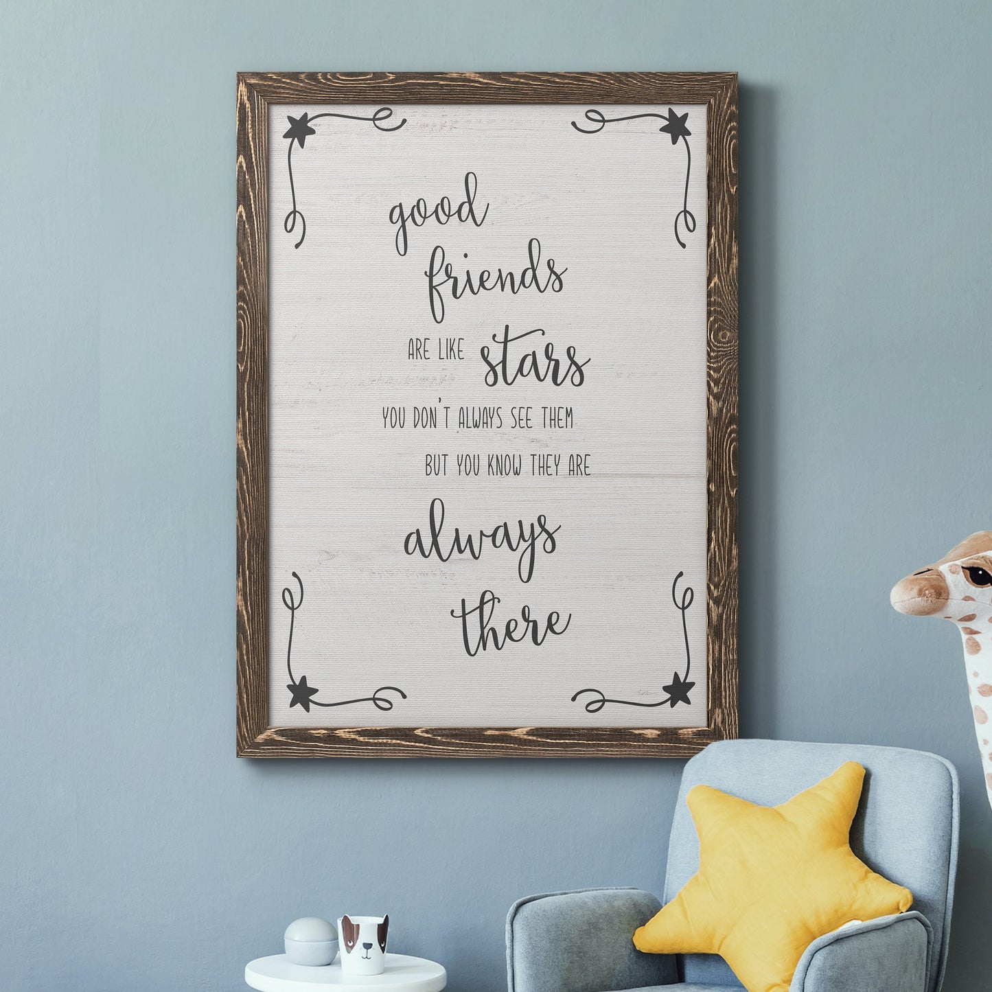 Always There - Barnwood Framed Canvas Print