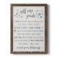 Guide to Self Care - Barnwood Framed Canvas Print