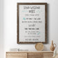 Stay Safe Rules - Barnwood Framed Canvas Print