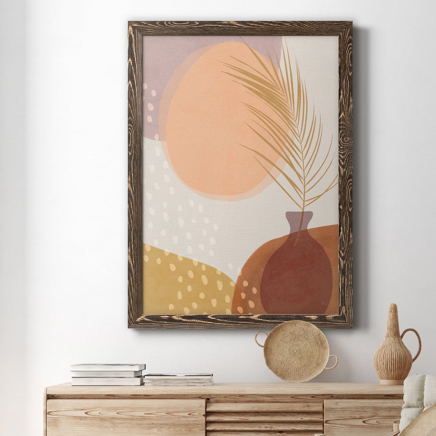 Sedona Sunset - Barnwood Framed Canvas Print